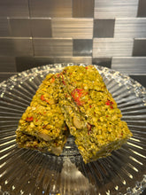 Load image into Gallery viewer, 8oz Strawberry Matcha Macadamia Nut Energy Bar Pouch Lei