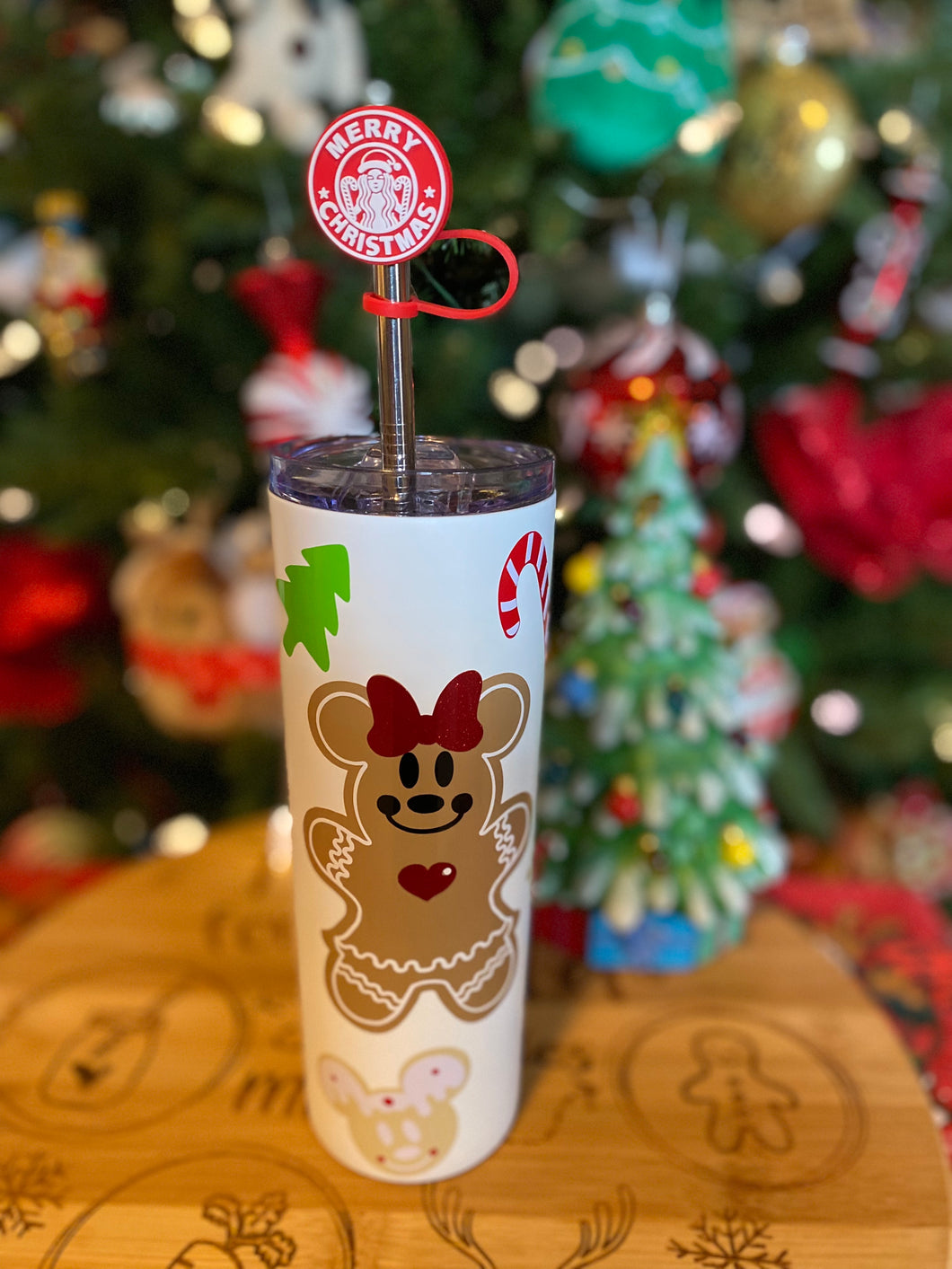 Minnie Gingerbread Stainless Steel Tumbler