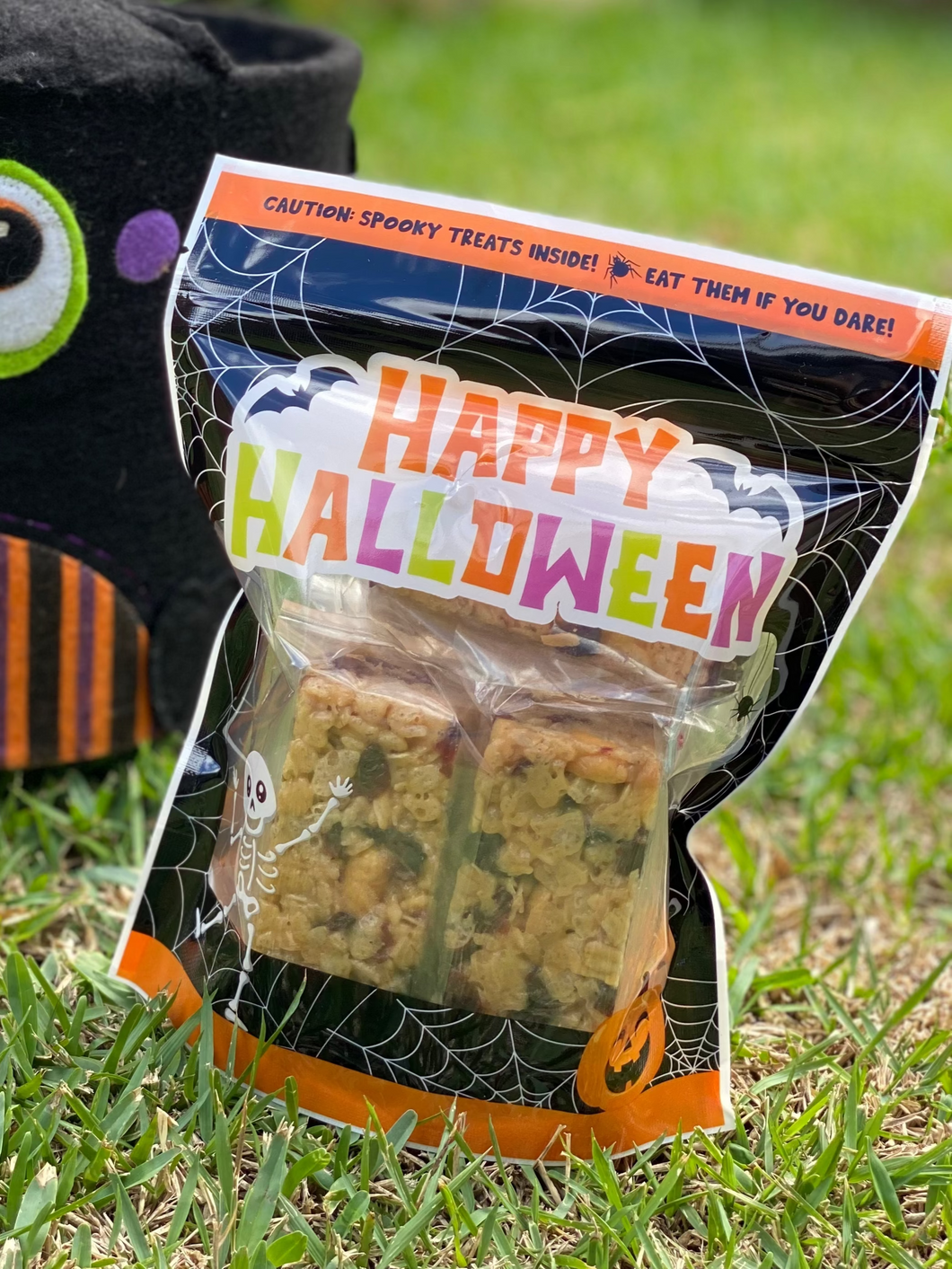 12oz Spider Halloween Energy Bar Pouch