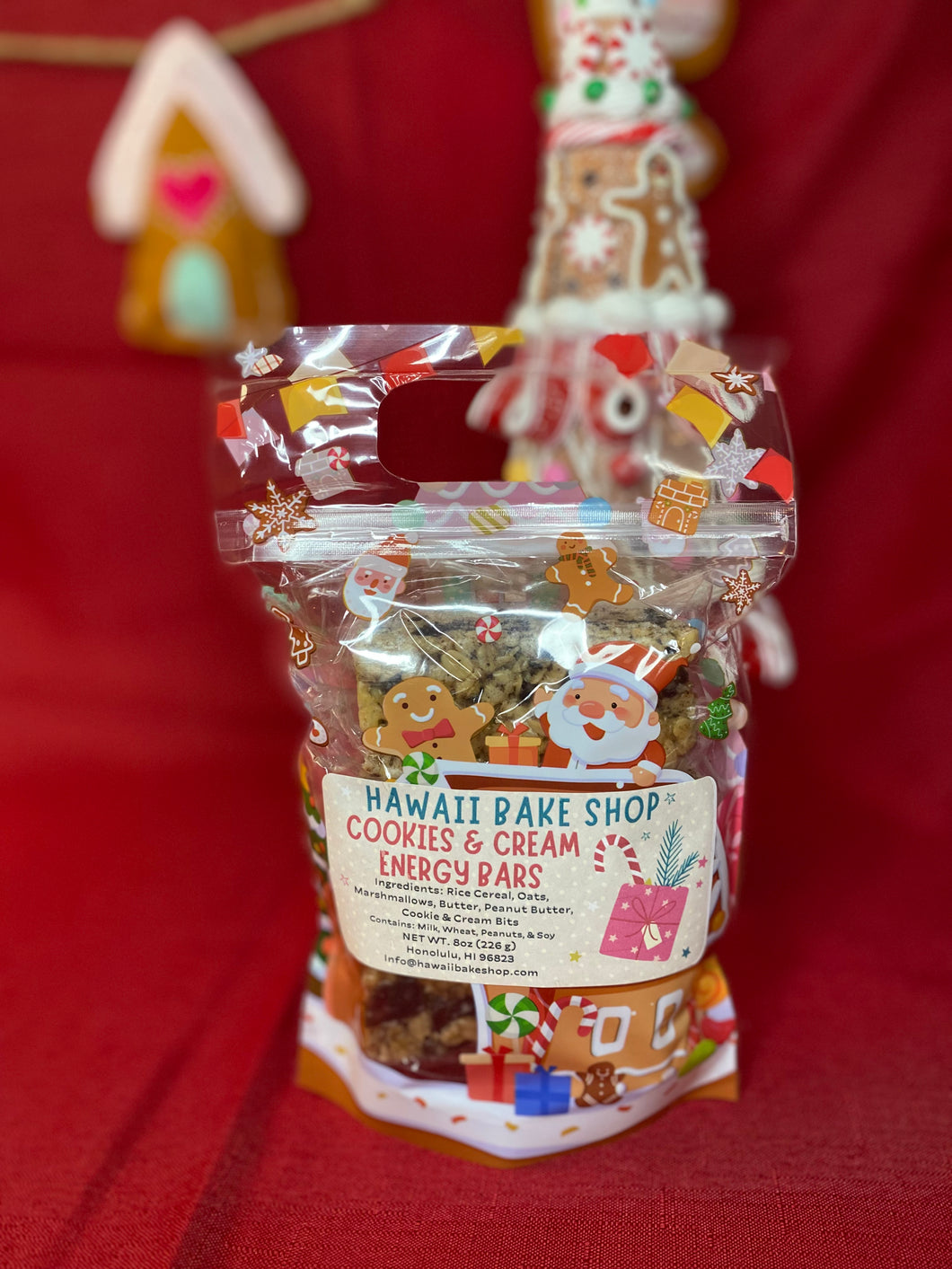 6oz XMAS Cookies & Cream Energy Bar Pouch
